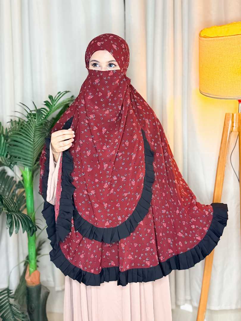 Floral Kuci Hijab,Floral Hijab,Kuci Hijab,Printed Hijab,Premium Hijab,Hijab,Bangladesh Hijab