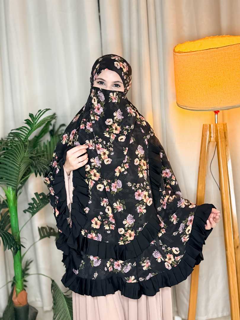 Floral Kuci Hijab,Floral Hijab,Kuci Hijab,Printed Hijab,Premium Hijab,Hijab,Bangladesh Hijab