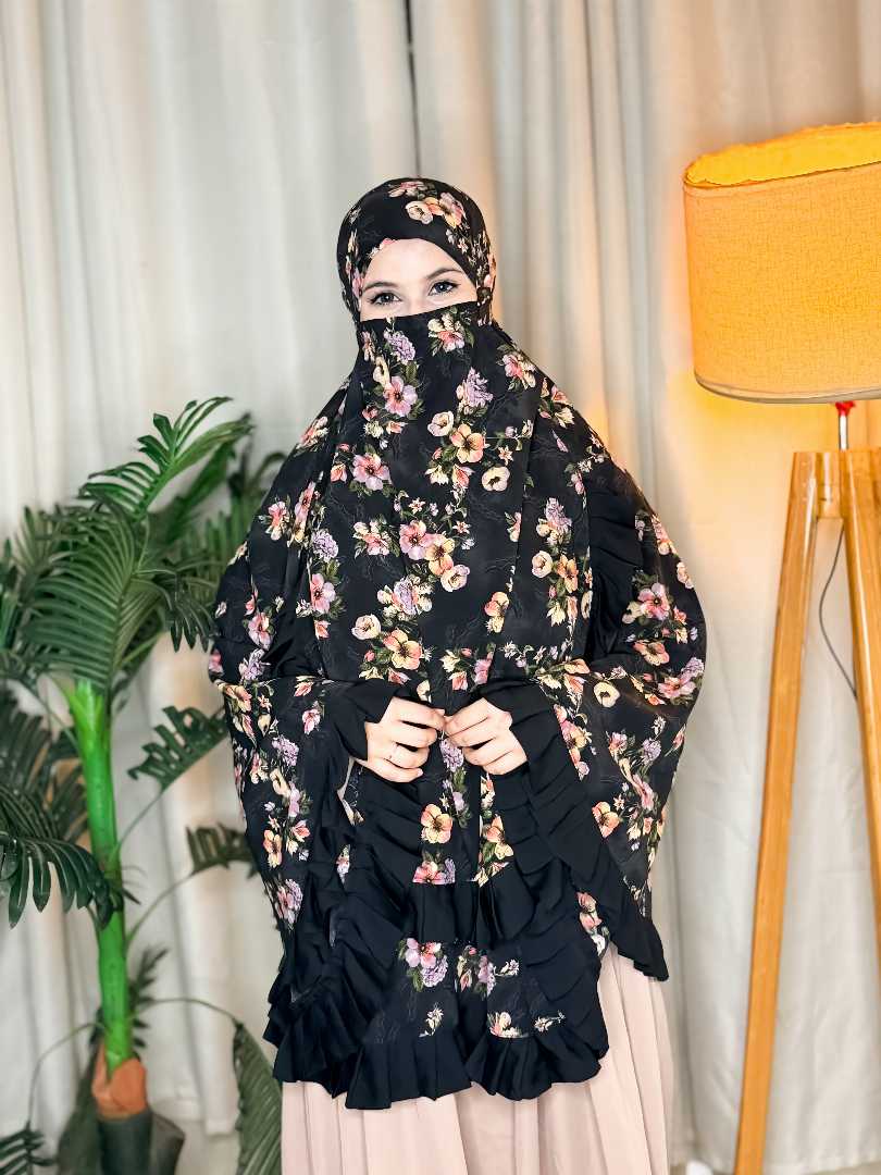 Floral Kuci Hijab,Floral Hijab,Kuci Hijab,Printed Hijab,Premium Hijab,Hijab,Bangladesh Hijab